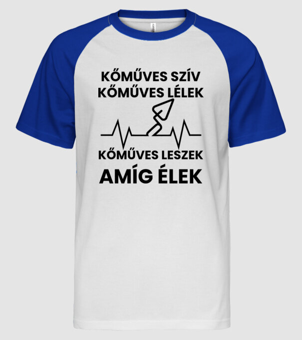  minta fehér/royal pólón