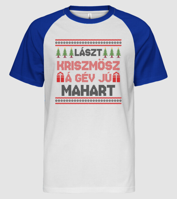  minta fehér/royal pólón