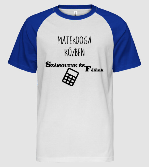  minta fehér/royal pólón