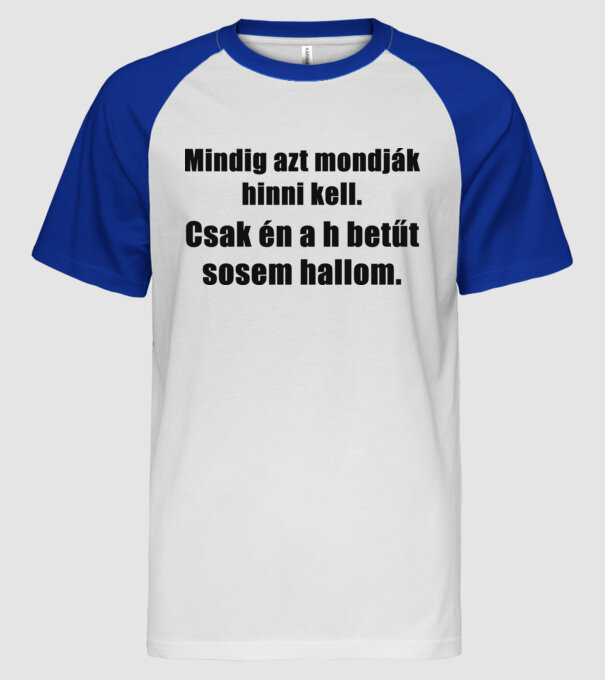  minta fehér/royal pólón
