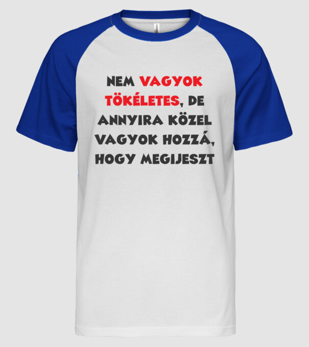  minta fehér/royal pólón