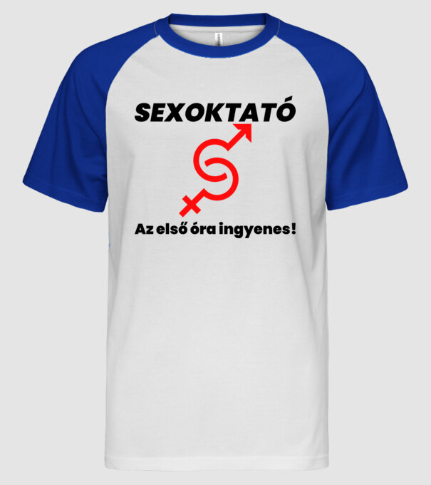  minta fehér/royal pólón