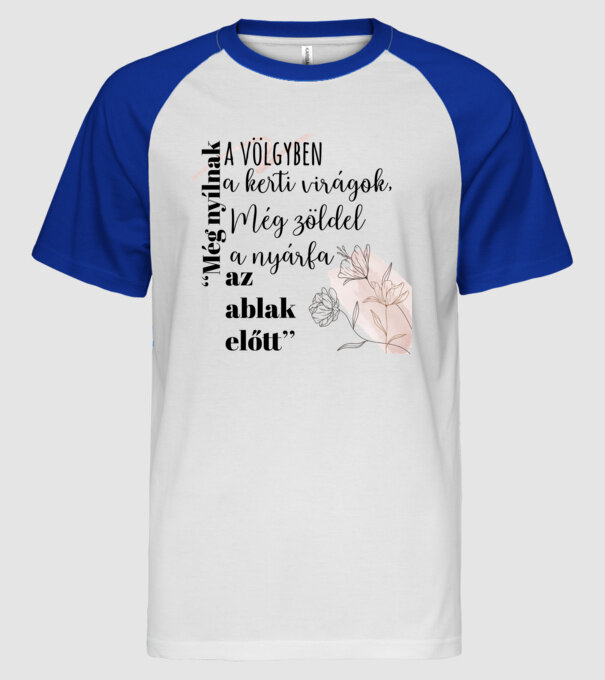  minta fehér/royal pólón