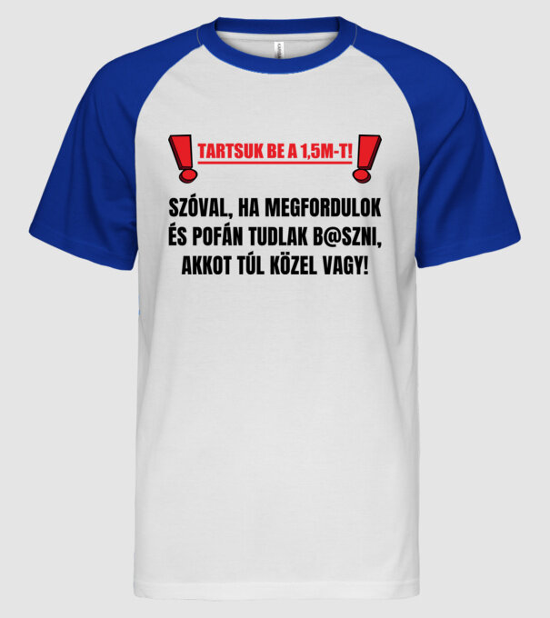  minta fehér/royal pólón