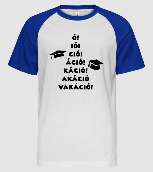  minta fehér/royal pólón