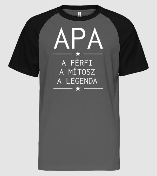  minta szürke/fekete pólón