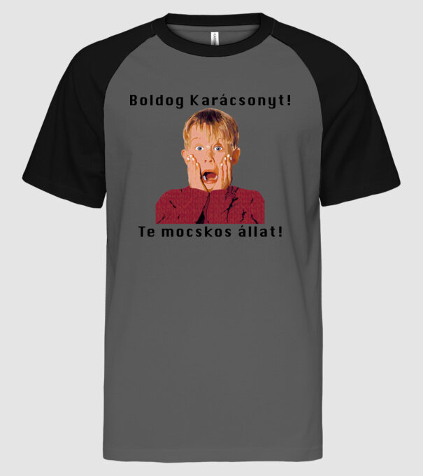  minta szürke/fekete pólón