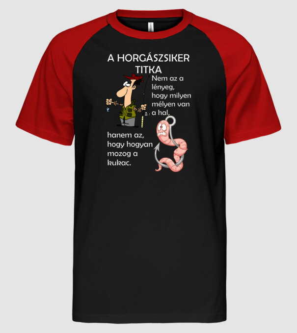  minta fekete/piros pólón