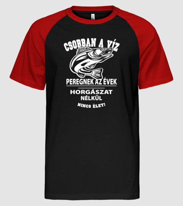  minta fekete/piros pólón