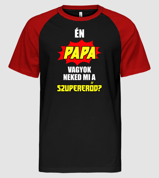  minta fekete/piros pólón