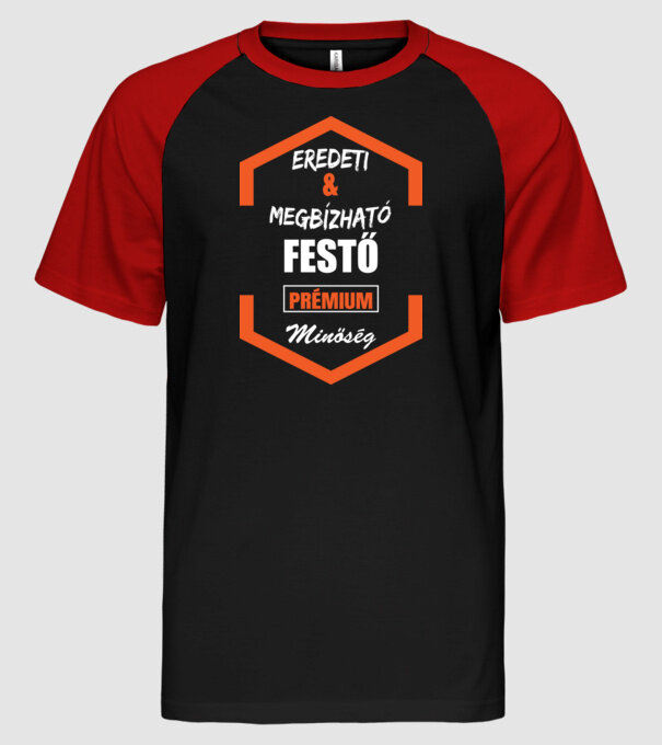 minta fekete/piros pólón