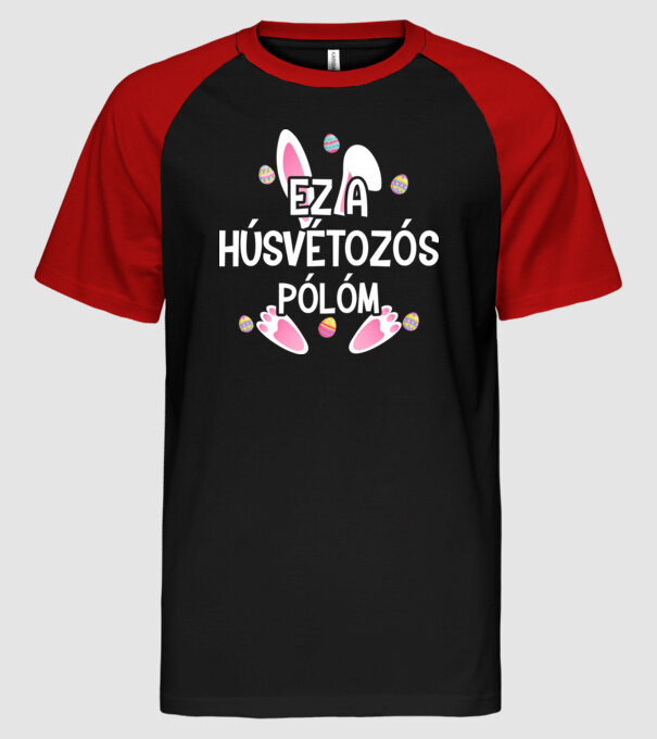  minta fekete/piros pólón