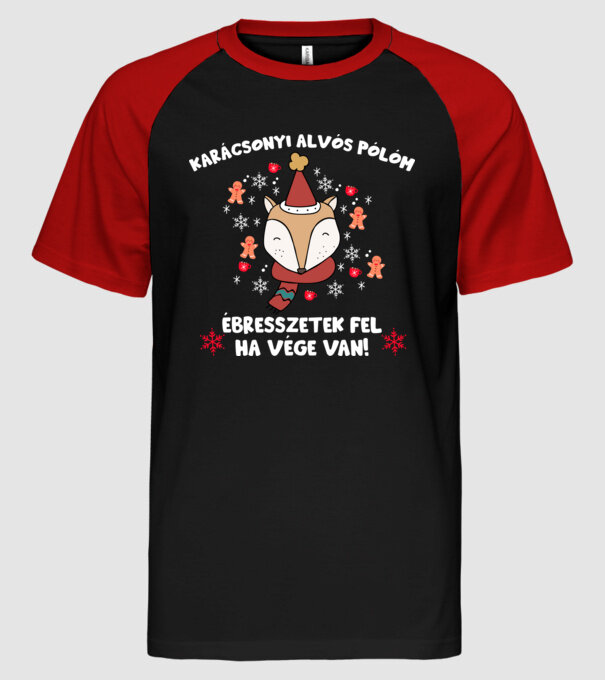 minta fekete/piros pólón