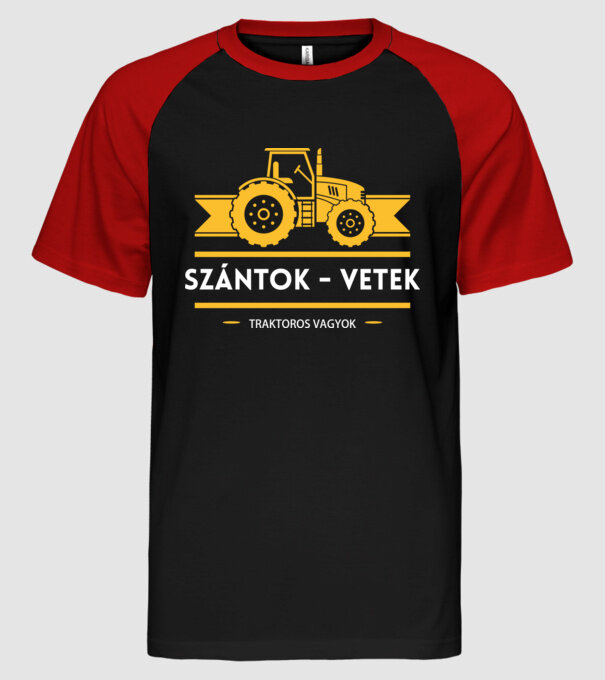  minta fekete/piros pólón