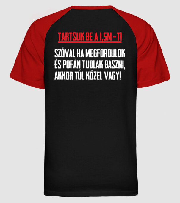  minta fekete/piros pólón