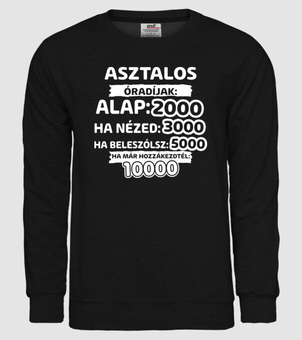  minta fekete pólón