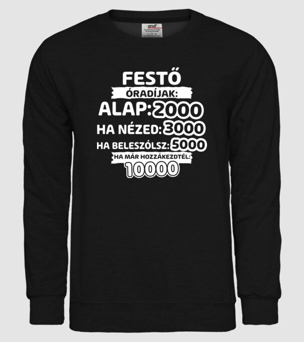  minta fekete pólón