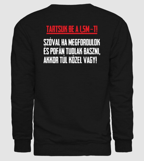  minta fekete pólón