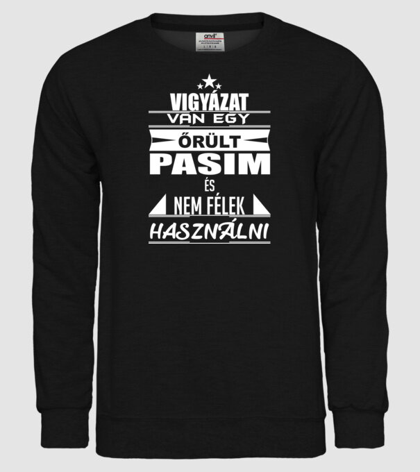  minta fekete pólón