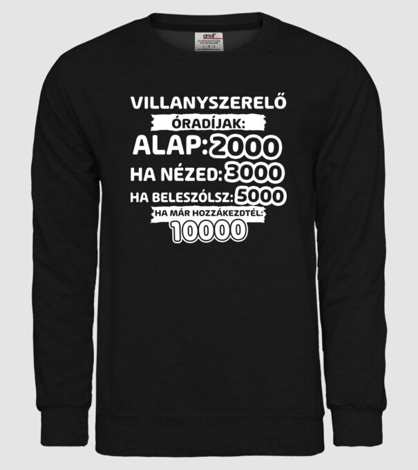  minta fekete pólón
