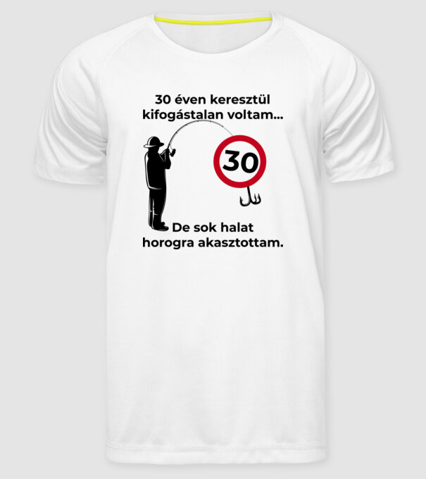  minta fehér pólón