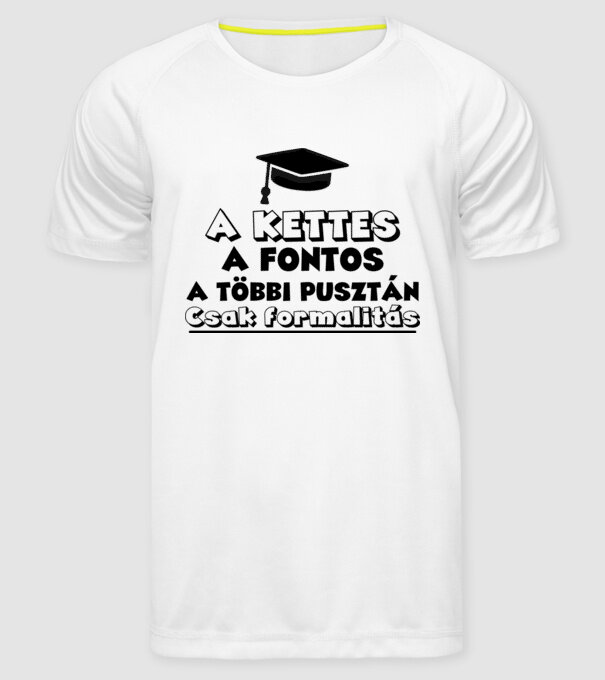  minta fehér pólón