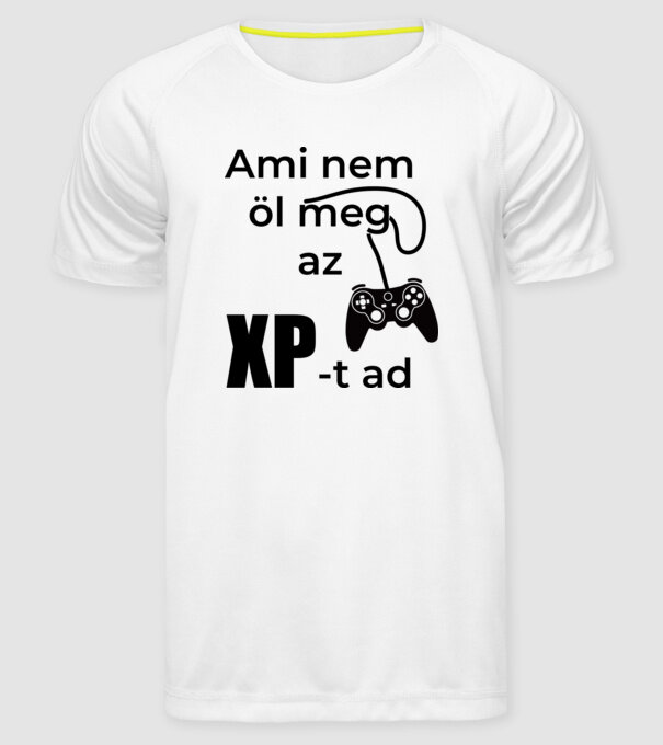  minta fehér pólón