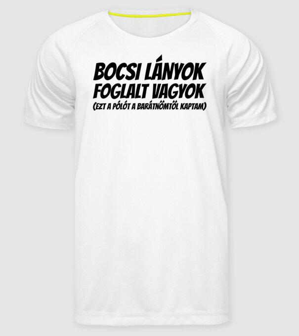  minta fehér pólón