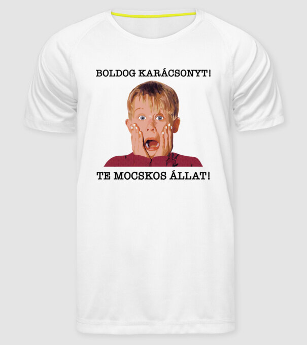  minta fehér pólón