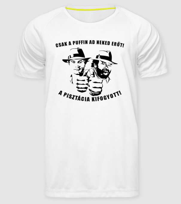  minta fehér pólón