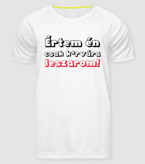  minta fehér pólón
