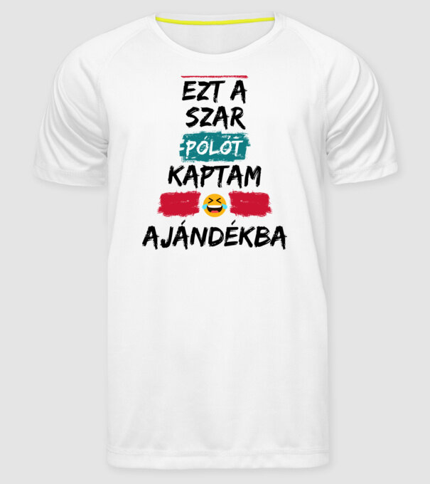  minta fehér pólón