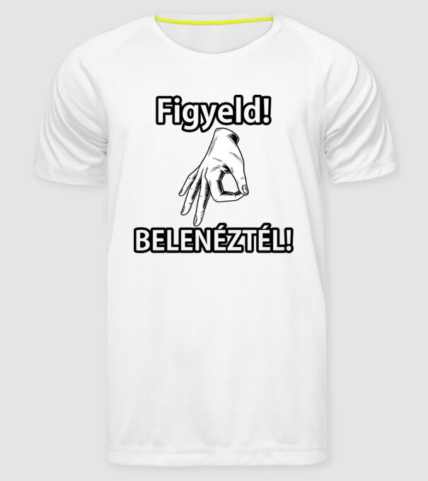  minta fehér pólón