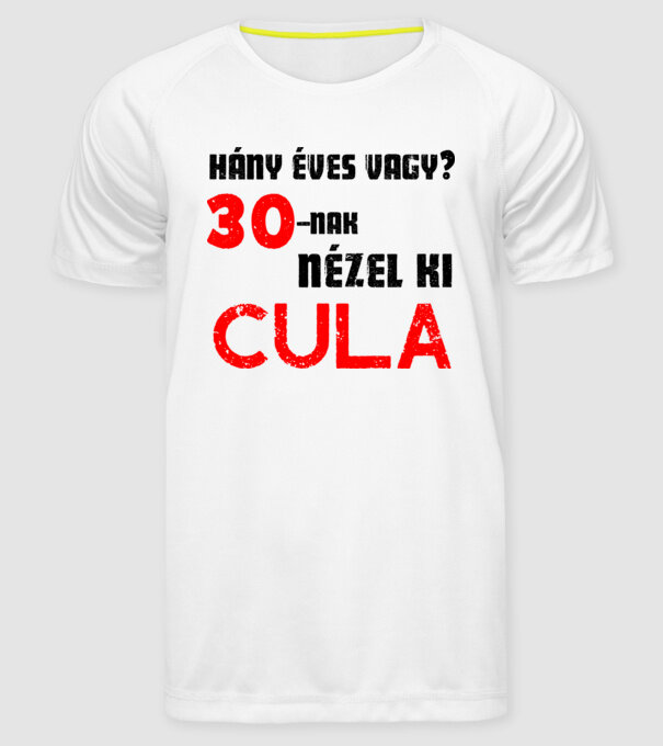  minta fehér pólón