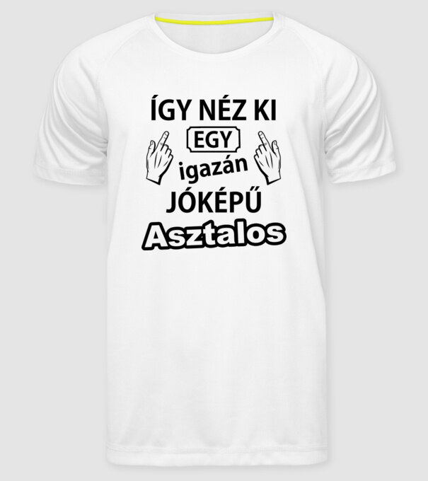  minta fehér pólón