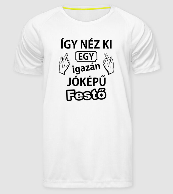  minta fehér pólón