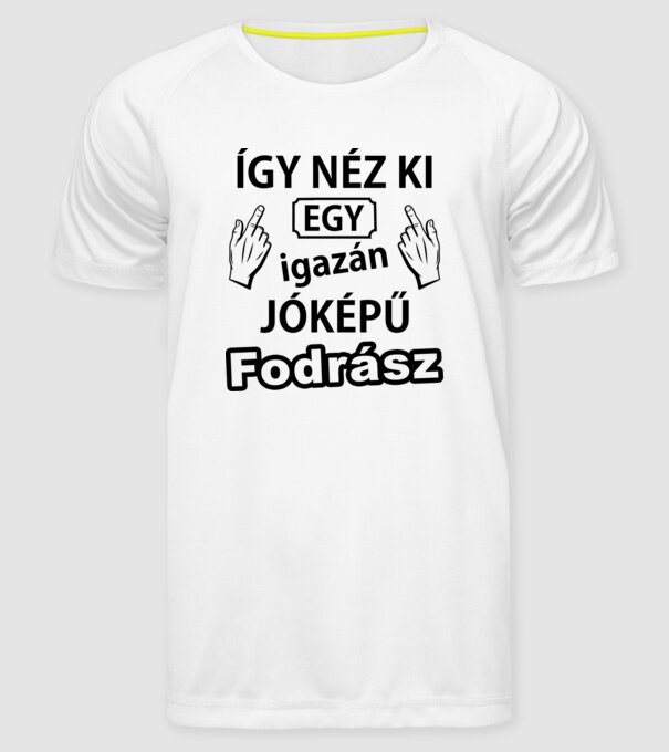  minta fehér pólón