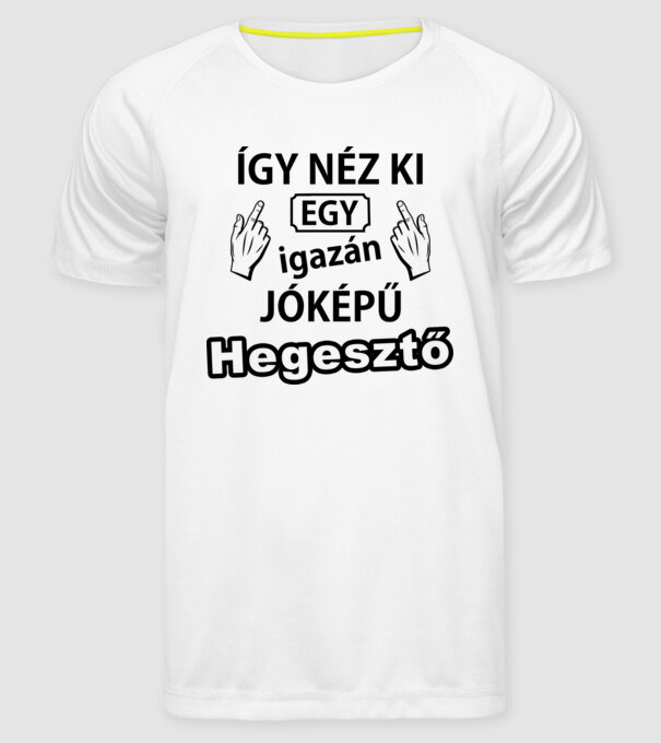  minta fehér pólón