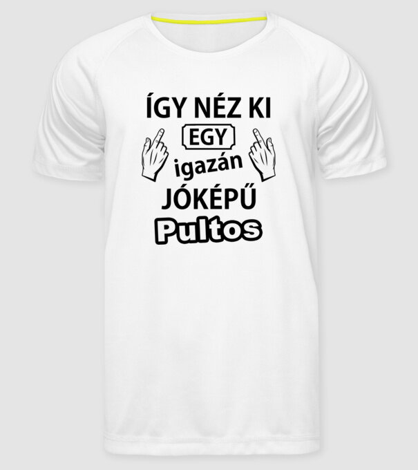  minta fehér pólón