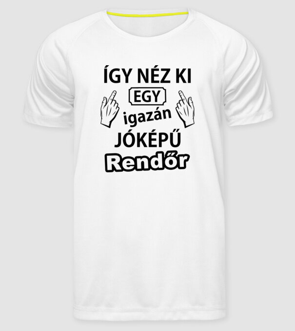 minta fehér pólón