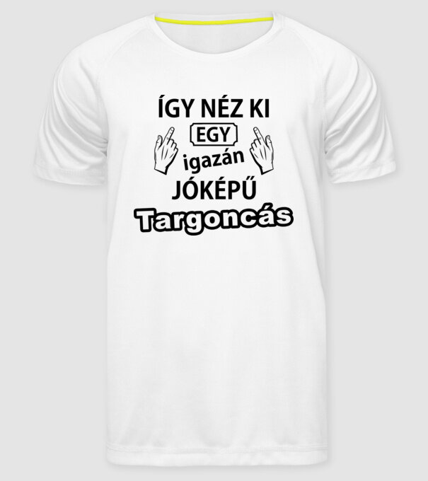  minta fehér pólón