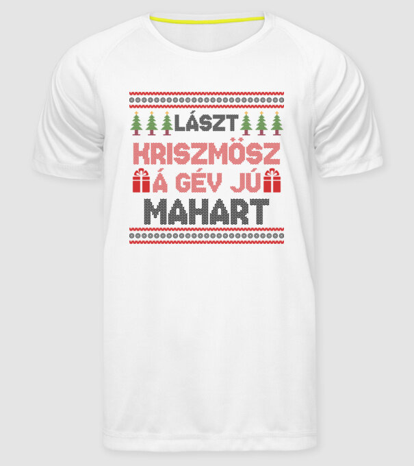  minta fehér pólón