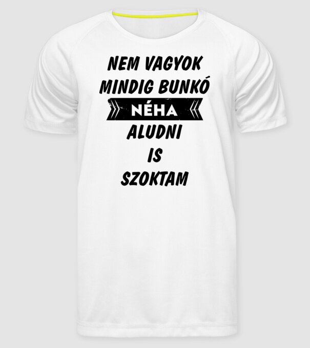  minta fehér pólón