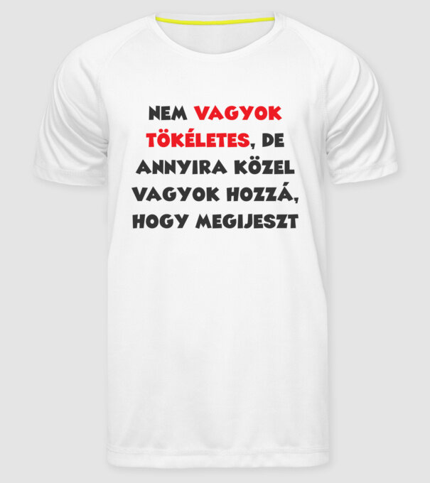  minta fehér pólón