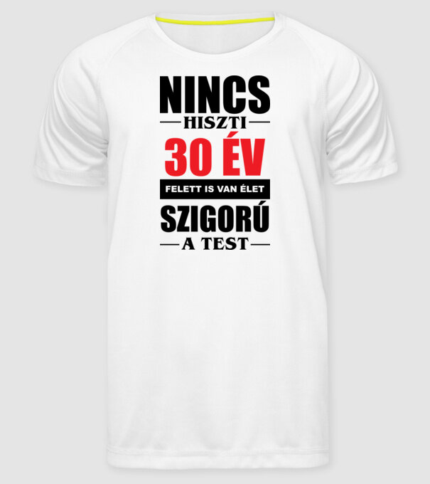 minta fehér pólón