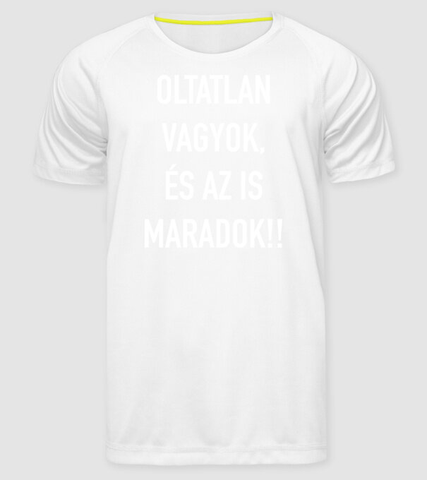  minta fehér pólón