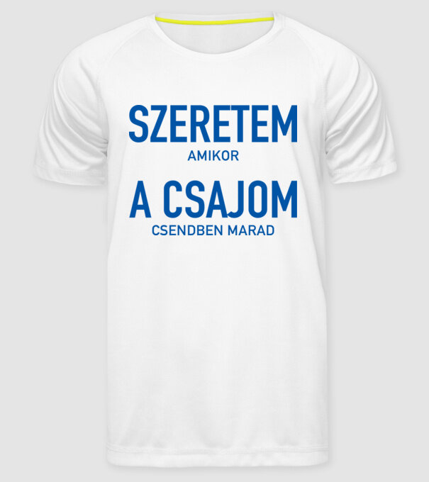  minta fehér pólón