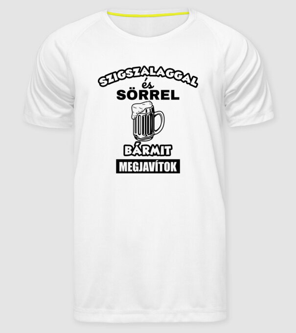  minta fehér pólón