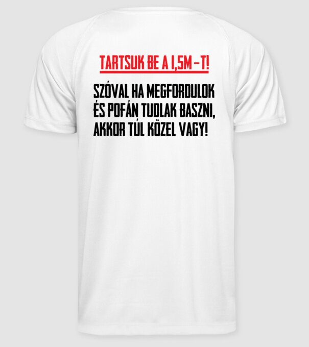  minta fehér pólón