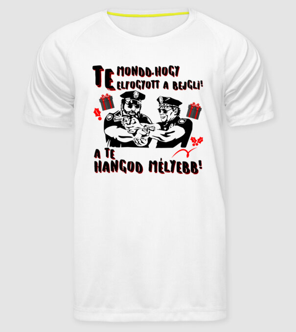  minta fehér pólón